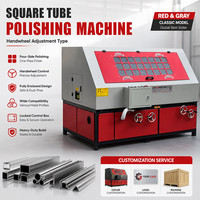 Machine de polissage et de dérouillage automatique de tubes carrés en métal certifiée CE, avec vitesse réglable, haute rigidité et haute sécurité