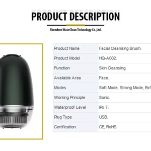 Équipement de nettoyage en profondeur du visage électrique rechargeable pour salon de beauté, brosse à maquillage pour le visage - Product Image 5