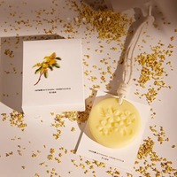 Film de cire aromathérapeutique végétal, fleurs d'osmanthus, parfum artisanal, pendentif artistique, parfum d'air frais durable, couleur, cadeau d'accompagnement