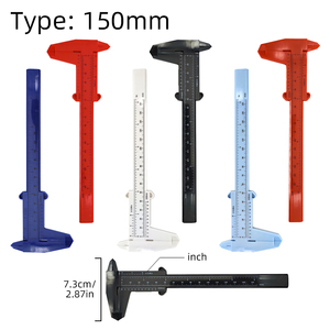 Métrica PMU Mapeo de profundidad Calibrador Vernier ajustable Escala de medición Mini Herramienta de tatuaje de cejas de plástico Regla Oficina portátil - Product Image 5