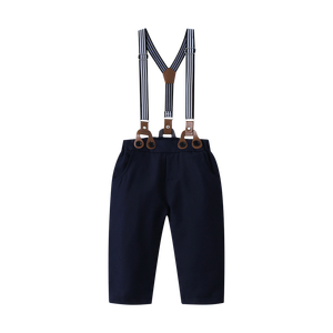 Ensemble Habillé Enfant Garçon 3-6 Ans : Gilet, Chemise Manches Longues Coton avec Nœud Papillon et Pantalon à Bretelles - Product Image 6