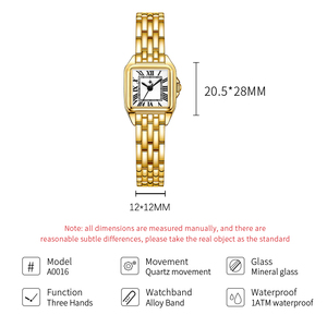 Orologio da <span class=keywords><strong>Donna</strong></span> SK Elegante con Numeri Romani, Lunetta Scanalata, Cinturino in Lega Solida, Orologio da Polso al Quarzo ad Alta Precisione per Personalizzazione del Marchio - Product Image 2