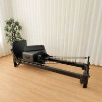 Vente en gros de Reformers de Pilates professionnels en aluminium noir, légers, durables, réglables et très demandés