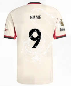 قميص كرة قدم قابل للتخصيص باسم الفريق/اللاعب، مصنوع من البوليستر 100%، خفيف الوزن، قابل للتنفس، سريع الجفاف، مناسب للأداء، بأكمام قصيرة - Product Image 3