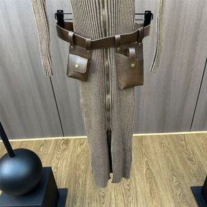 เดรสสเวตเตอร์แฟชั่นแขนยาวมีซิป, เดรสลำลองสำหรับฤดูใบไม้ร่วงและฤดูใบไม้ผลิ - Product Image 4