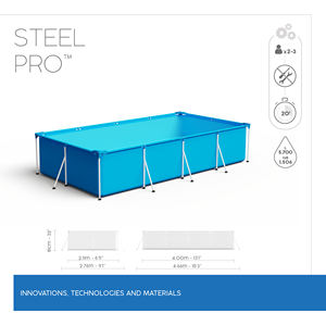<span class=keywords><strong>Piscina</strong></span> sobre el suelo con marco de metal <span class=keywords><strong>Rectangular</strong></span>, 2,2 m, 2,5 m, <span class=keywords><strong>3m</strong></span>, familiar - Product Image 6