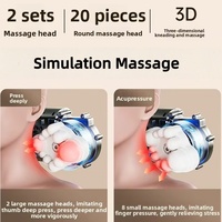Oreiller de massage portable pour la nuque, les épaules et la taille, avec simulation de confort, soulagement de la fatigue, alimentation USB, idéal comme cadeau