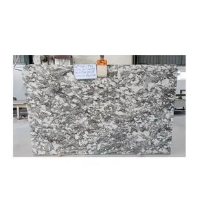 High Polished Cloudy White Granite Slab Stone for Kitchen Countertops and Bathroom Decoration from Indian Supplier