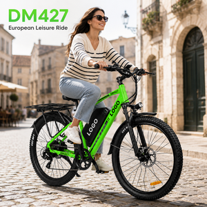 Vélo de montagne électrique DM427, cadre en aluminium de 27,5 pouces, moteur sans balais de 750 W, batterie au lithium 48 V, 7 vitesses, vélo électrique pour adultes - Product Image 1
