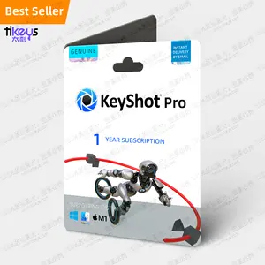 24/7 الانترنت KeyShot برو اشتراك لمدة عام واحد للحاسوب / ماك الترجمة المرخصة الأصلية التوصيل في البرنامج 3D CAD BIM