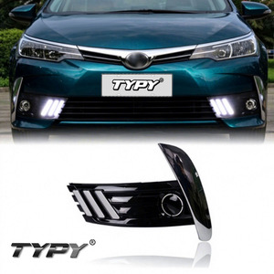 ไฟเดย์ไลท์ LED DRL สำหรับรถยนต์ YYPY พร้อมไฟตัดหมอกและไฟเลี้ยวสีเหลืองสำหรับรถยนต์โตโยต้า โคโรลล่า ปี 2017-2018 - Product Image 1