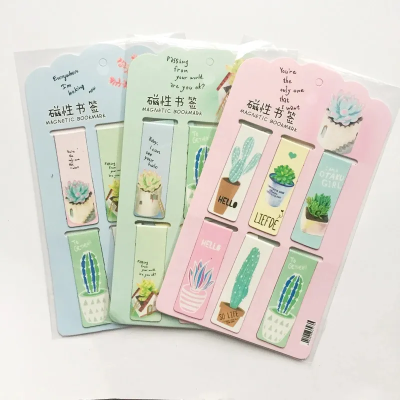 Briefpapier School Office Supply Magnetische Kawaii Leuke Cactus Bladwijzers