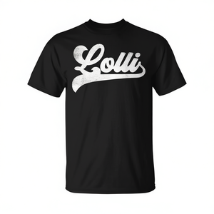 T-shirt Lolli in cotone nero unisex, maglietta promozionale - Product Image 2