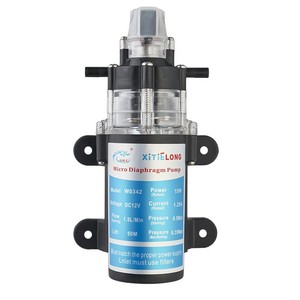 Pompes à diaphragme électriques miniatures DC 15W fournies par le fabricant, faible bruit, auto-amorçantes, pour le traitement de l'eau, appareils de traitement de l'eau - Product Image 1