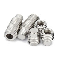 Vis sans tête DIN915 à pointe cannelée M2 M2.5 M3 M4 M5 M6 M8 M10 M12 en acier inoxydable 304, vis métriques hexagonales