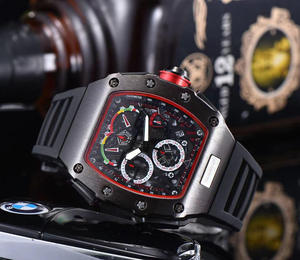 2025 relojes de lujo para hombres reloj mecánico automático movimiento diseño hueco reloj 3Bar correa de goma - Product Image 3