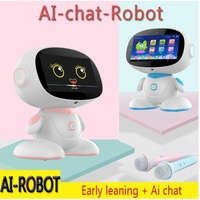 Robots d'éducation précoce intelligents pour enfants, jouets de dialogue multi-langues avec IA ChatGPT pour filles et garçons, horloge de bureau