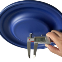 Diaphragme en caoutchouc SANTOPRENE bleu Chongfu CF 189296 certifié ISO9001, basse pression pour pompe pneumatique double à air comprimé