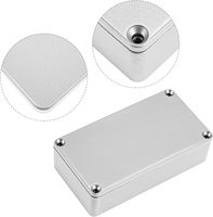 Boîtier de pédale de guitare en aluminium inachevé avec boîtier d'interrupteur à bascule en métal Stompbox effet guitare boîtier d'instrument électronique