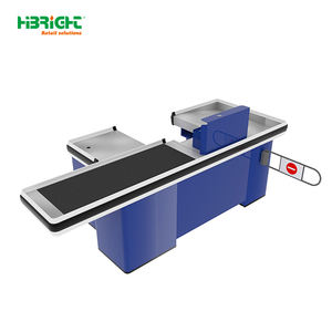 Mostrador de Caja para <span class=keywords><strong>Supermercado</strong></span>, Comercial, de Acero, con Cinta Transportadora - Product Image 4