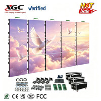 Écran LED de location intérieur/extérieur P2.604 500x500mm avec maintenance avant et arrière, certifié CE RoHS, pour productions télévisuelles et spectacles en studio