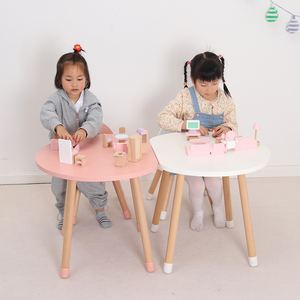 Fabbrica di Design moderno diretto per bambini in legno tavolo sedia da scrivania Set divertente mobili per asilo camera da letto all'aperto per le <span class=keywords><strong>ragazze</strong></span> - Product Image 2