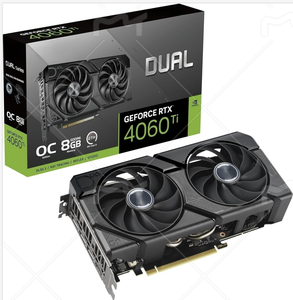 การ์ดจอคู่ GeForce RTX 4060 Ti OC Edition 8GB GDDR6 (PCIe 4.0, GDDR6, DLSS 3, HD 2.1a, DisplayPort 1.4a) ความเร็วคล็อก 2595 MHz รุ่นปรับปรุง - Product Image 1