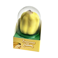 Vente directe d'usine, prix bas, vente en gros, crème glacée 3D populaire avec différentes saveurs de fruits : banane, ananas, raisin, durian