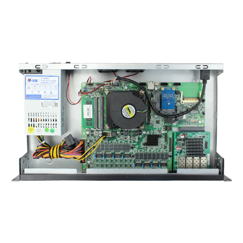 BKHD Lembut Router H170 I3 I5 I7 6/7/8/9th Gen CPU 1U Server Mini PC 8Lan 4SFP Port 1000M Redundent Power Supply