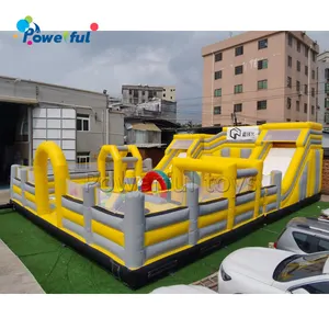 कारखाने की कीमत inflatable प्ले सेंटर मजेदार बच्चों और वयस्कों प्लेग्राउंड बाधा कोर्स इंफ्लेटेबल बाउंस पार्क
