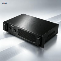 Amplificateur Stéréo 2 Canaux 300W *2 8ohm en Métal HKNC HG-A2300 Fabriqué en Chine, Audio Haute Résolution, Refroidissement Silencieux pour Salle de Réunion, Bibliothèque, Salle de Conférence