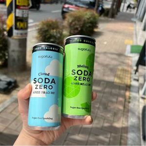 Importation coréenne 250ml Sugarlolo Soda Boisson d'eau pétillante faible en gras avec caféine Lychee Fruit Cerise <span class=keywords><strong>Pomme</strong></span> aromatisée pour l'été - Product Image 2