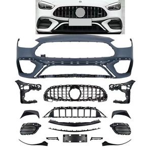 Kit carrosserie pour <span class=keywords><strong>Classe</strong></span> C W206 upgrade C63 <span class=keywords><strong>AMG</strong></span> Pare-chocs avant avec grille pare-chocs arrière diffuseur jupe latérale 2022 - Product Image 2