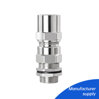 Presse-étoupe blindé personnalisé M20 M25 M32 M40 M60 NPT1/2 NPT3/4 NPT1 NPT2 avec joint en silicone, anti-explosion et anti-flamme