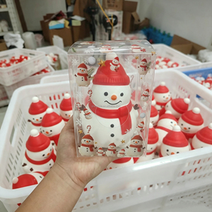 Elonna Christmas <b>Large</b> Snow Man Squishy <b>Toy</b> TPR <b>Soft</b> Stress Relief Sensory Fidget for 14 Years & up - Product Image 4