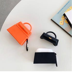 Gran oferta, diseño de bolso 3D a la moda, funda para auriculares inalámbricos con Clip para Airpods Pro, funda de silicona de lujo para mujer para Airpods 1/2 - Product Image 5