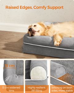 Feandrea Luxe Grote Traagschuim Huisdierenbedden Orthopedische Hondenbed Hondenbank Met Zijkanten En Afneembare Wasbare Hoes - Product Image 3