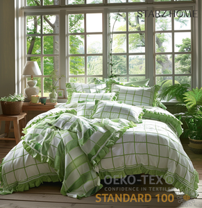 Starz Home <span class=keywords><strong>Linge</strong></span> de lit en tissu de coton Offre Spéciale-Embrassez <span class=keywords><strong>la</strong></span> fraîcheur de <span class=keywords><strong>la</strong></span> nature avec une qualité hôtelière et un mélange vert luxuriant - Product Image 3