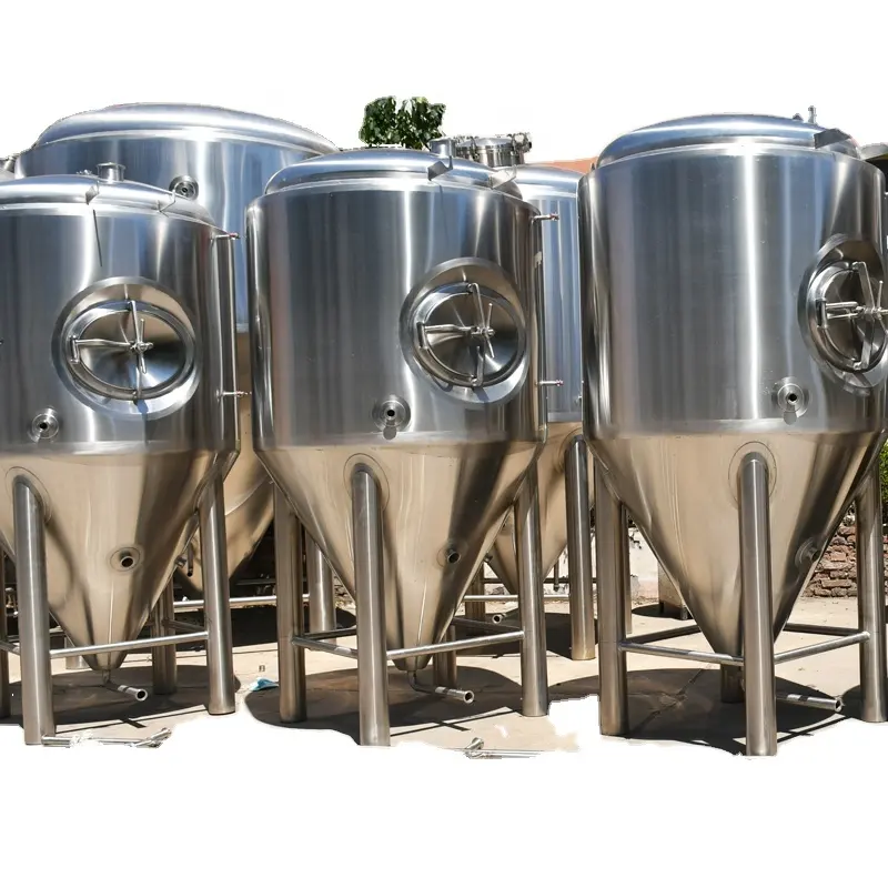 500L 1000L Conical Fermentation Tank Stainless Steel Unitank Beer Fermenter