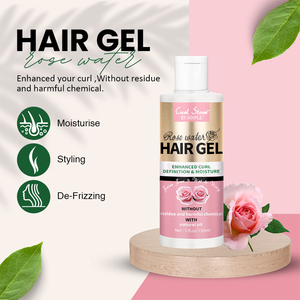 150ml/400ml label privé gel capillaire à l'<span class=keywords><strong>eau</strong></span> <span class=keywords><strong>de</strong></span> <span class=keywords><strong>rose</strong></span> tenue forte coiffant bio pour la définition des boucles crème pour africain - Product Image 3