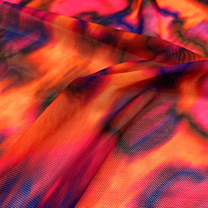 Tissu en maille extensible respirant uni imprimé par transfert, tissu en polyester élasthanne hautement extensible pour vêtements de filles, maillots de bain et robes - Product Image 1