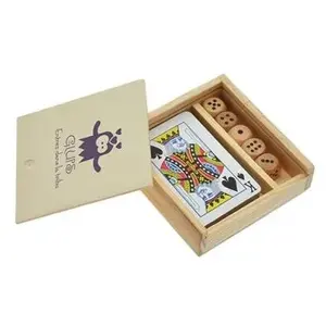 Naipes JS74 de madera, merchandising personalizado - Product Image 1