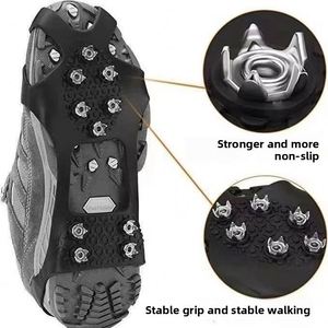 Crampons antidérapants TPE à 10 dents pour ski, glace et neige, équipement de protection extérieur, couvre-chaussures simples à griffes résistantes à l'usure pour la route - Product Image 6