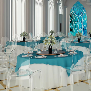 Ghế cưới trong suốt bằng nhựa acrylic, ghế tiệc bằng nhựa trong suốt, chất liệu nhựa resin trong suốt, sản xuất tại xưởng, bán buôn, dùng cho sự kiện - Product Image 5