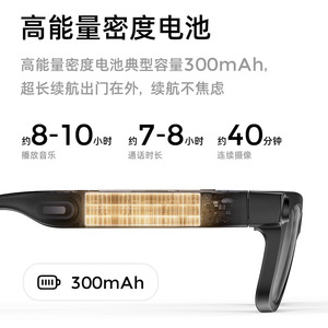 Lentes Inteligentes GL12 con IA, Cámara de 8MP, Bluetooth, Foto, Video, Reconocimiento de Voz e Imágenes - Product Image 5