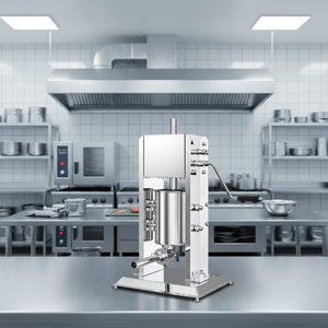 <span class=keywords><strong>Machine</strong></span> à farcir les saucisses en acier inoxydable de qualité alimentaire, à manivelle manuelle, design vertical, 3L/5L/7L, pour usage domestique et commercial - Product Image 6