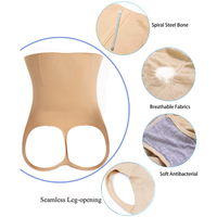Culotte rehausseur de fesses, push-up, sans couture, taille haute, ventre plat, amincissante