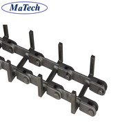 Cadena de Rodillos Transportadores Galvanizada Personalizada de Fábrica China 667 C55 C2082h Fabricación de Varias Cadenas Transportadoras Industriales
