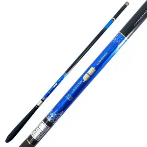 Draagbare Telescopische Hengel Ultra-Lichte Hand Glasvezel Pole Hand Karper Hengel Pole Visgerei 2.7M-6.3M