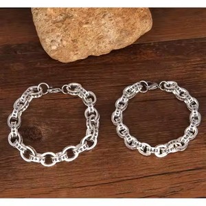 <span class=keywords><strong>Bracelet</strong></span> <span class=keywords><strong>Croix</strong></span> en <span class=keywords><strong>Argent</strong></span> Luxe et Tendance, Bijou de Mode, Chaîne à Lettres, Style Punk Hiphop, <span class=keywords><strong>Bracelet</strong></span> Jonc Chromé CH <span class=keywords><strong>Croix</strong></span> pour Femme et Homme - Product Image 1